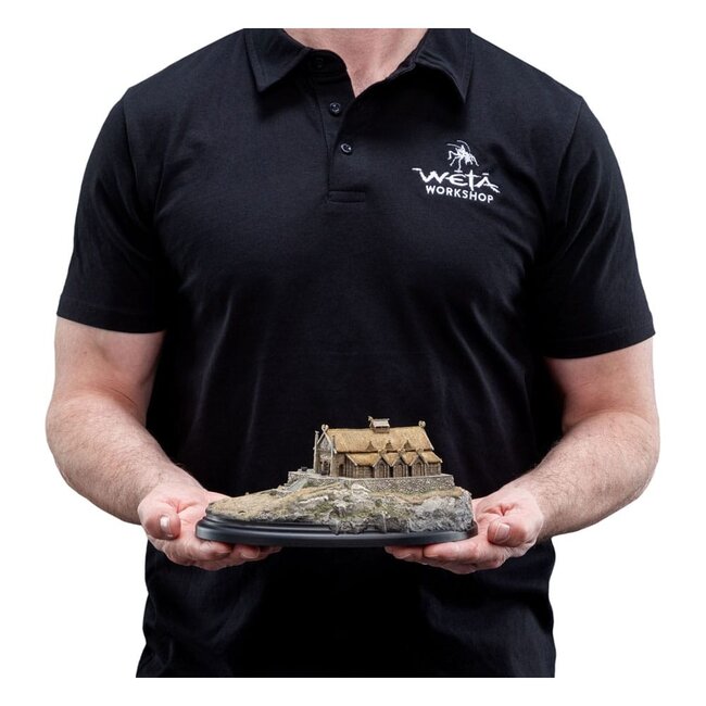 Herr der Ringe Statue Die Goldene Halle von Edoras 9 cm