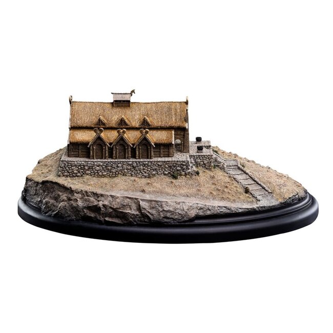 Herr der Ringe Statue Die Goldene Halle von Edoras 9 cm