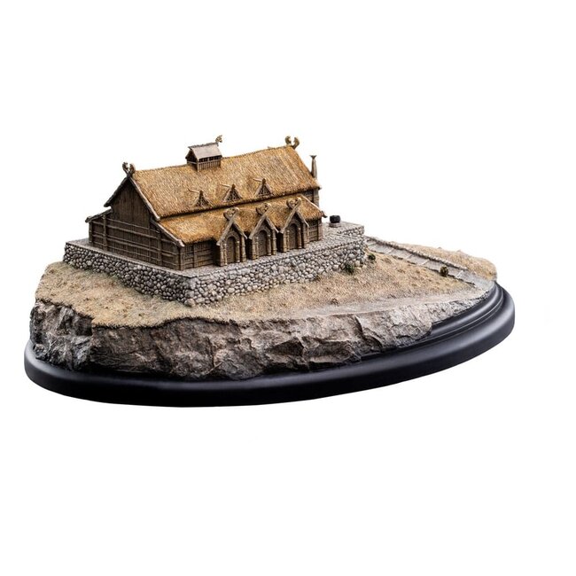 Herr der Ringe Statue Die Goldene Halle von Edoras 9 cm