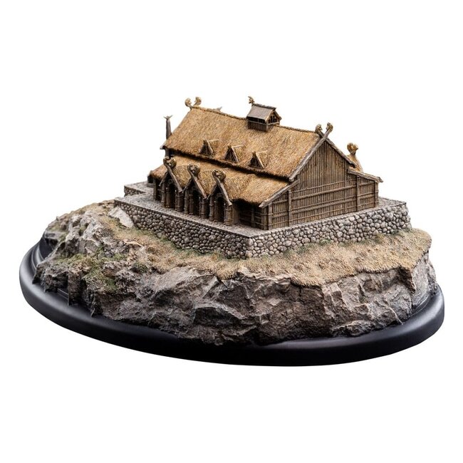 Herr der Ringe Statue Die Goldene Halle von Edoras 9 cm