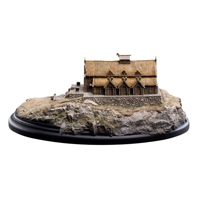 Herr der Ringe Statue Die Goldene Halle von Edoras 9 cm
