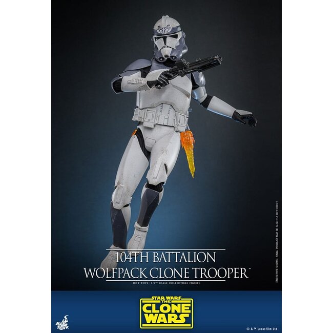 Star Wars The Clone Wars Action Figure 1/6 104th Battalion Wolfpack Clone Trooper 30 cm