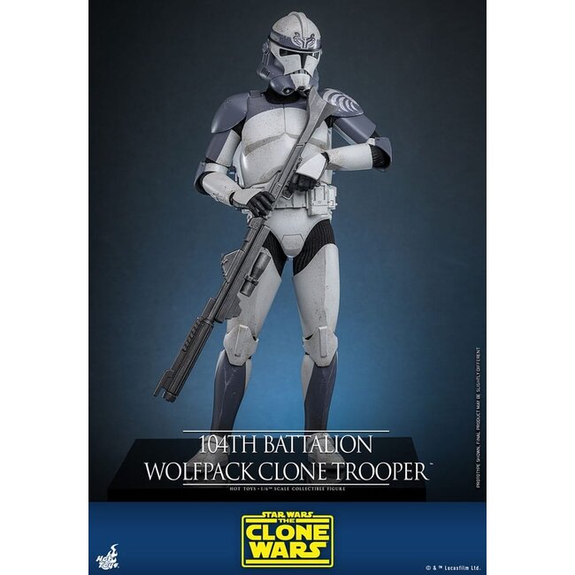 Star Wars The Clone Wars Action Figure 1/6 104th Battalion Wolfpack Clone Trooper 30 cm