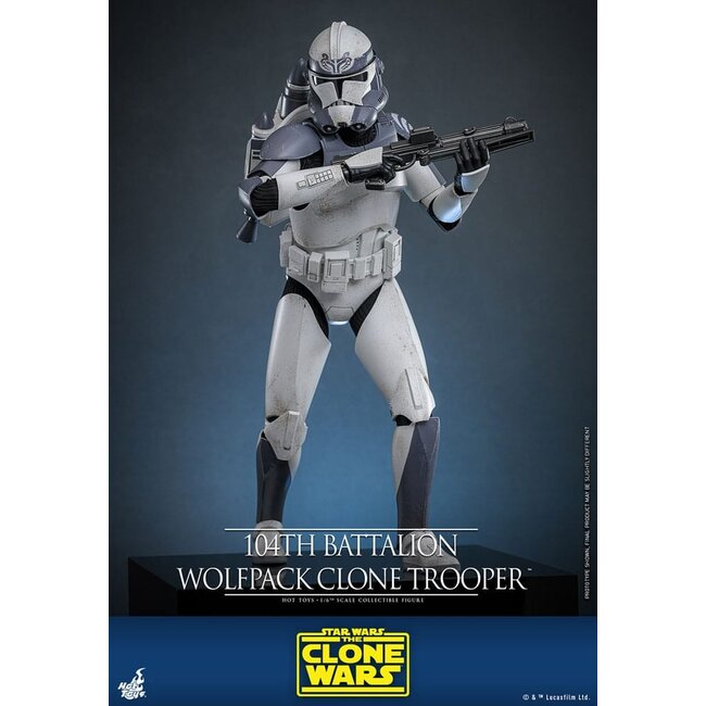 Star Wars The Clone Wars Action Figure 1/6 104th Battalion Wolfpack Clone Trooper 30 cm