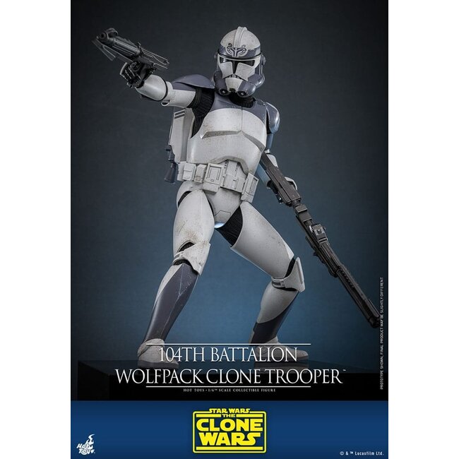 Star Wars The Clone Wars Action Figure 1/6 104th Battalion Wolfpack Clone Trooper 30 cm