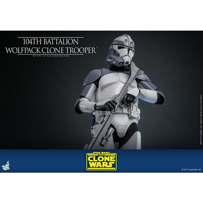 Star Wars The Clone Wars Action Figure 1/6 104th Battalion Wolfpack Clone Trooper 30 cm