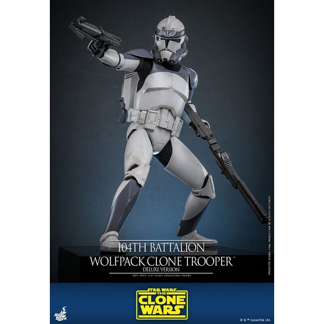 Star Wars The Clone Wars Actionfigur 1/6 104. Bataillon Wolfsrudel Clone Trooper Deluxe Version 30 cm