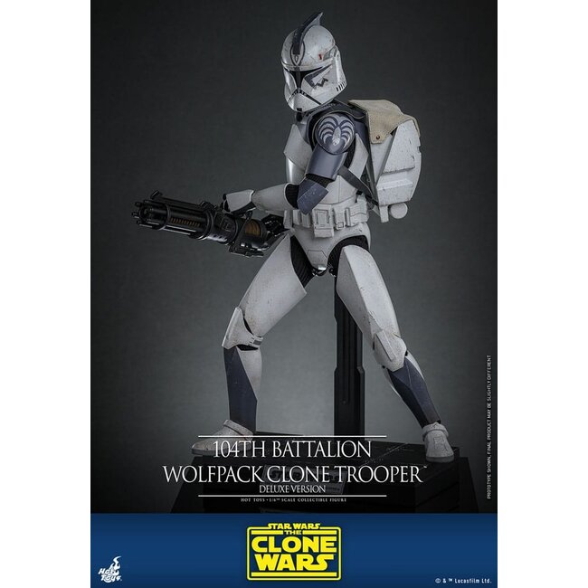 Star Wars The Clone Wars Actionfigur 1/6 104. Bataillon Wolfsrudel Clone Trooper Deluxe Version 30 cm