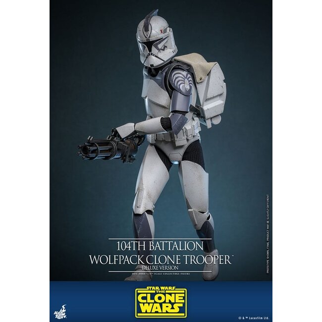 Star Wars The Clone Wars Actionfigur 1/6 104. Bataillon Wolfsrudel Clone Trooper Deluxe Version 30 cm
