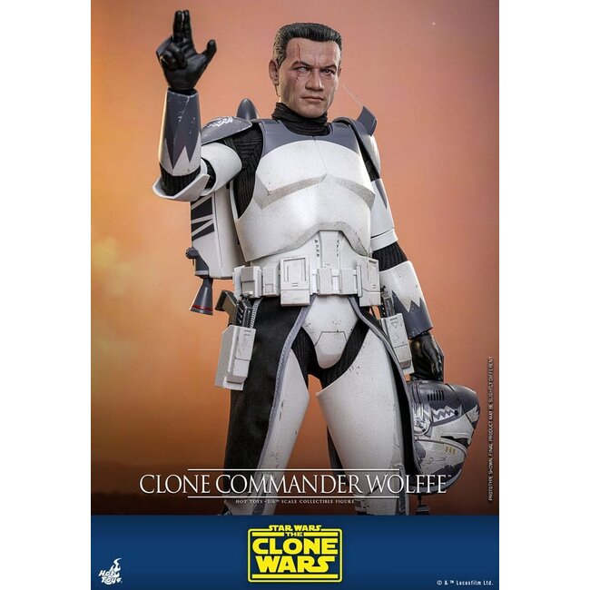 Star Wars: The Clone Wars Actionfigur 1/6 Clone Commander Wolffe 30 cm