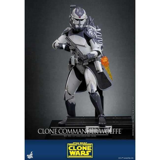 Star Wars: The Clone Wars Actionfigur 1/6 Clone Commander Wolffe 30 cm