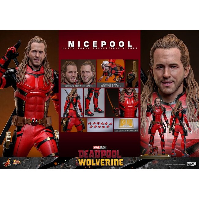 Deadpool & Wolverine Movie Masterpiece Action Figure 1/6 Nicepool 30 cm