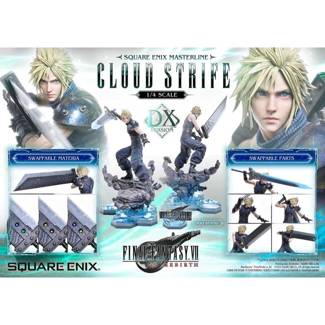 Final Fantasy VII Rebirth Statue 1/4 Cloud Strife Deluxe Ver. 68 cm