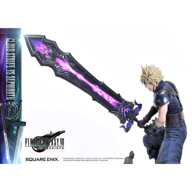 Final Fantasy VII Rebirth Statues 2-Pack 1/4 Cloud Strife vs Sephiroth 69 cm