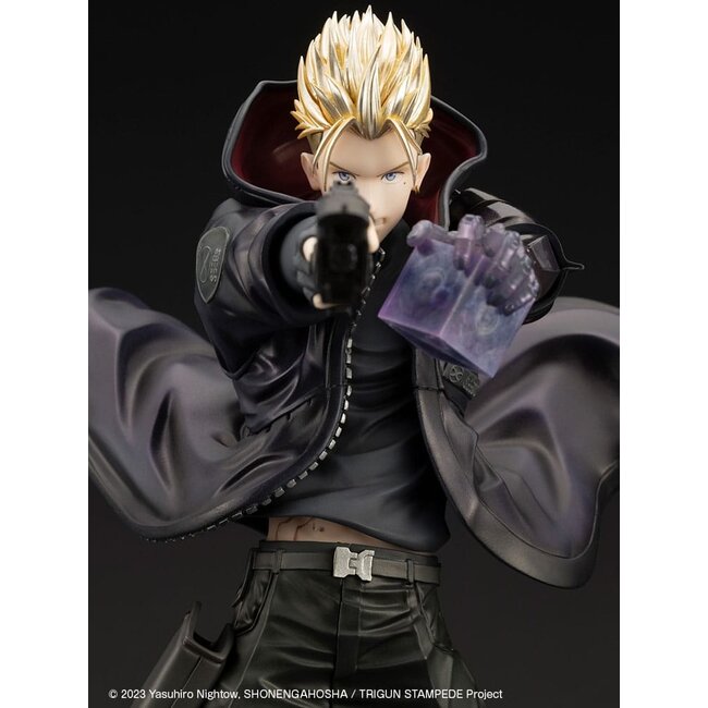 Trigun Stampede ARTFXJ Statue 1/8 Vash the Stampede The Gunman in Black Ver. 22 cm