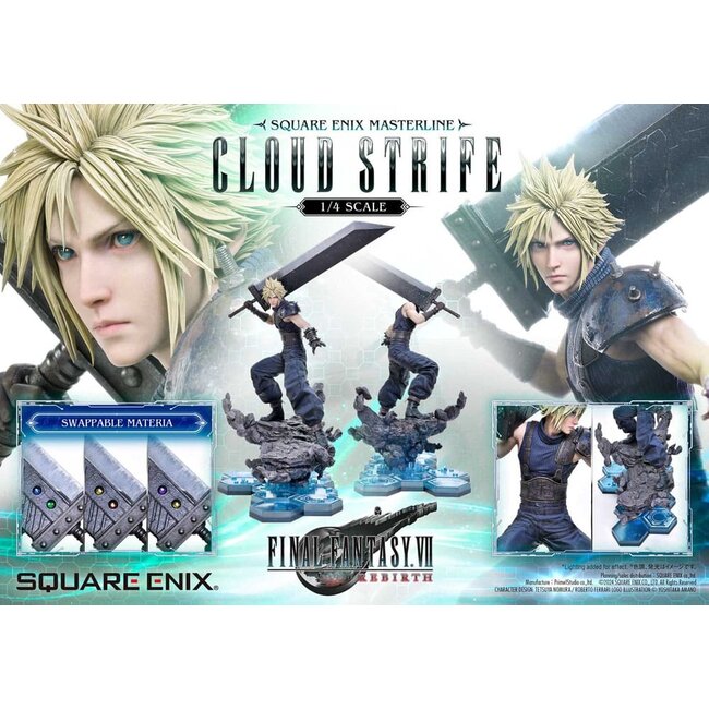 Final Fantasy VII Rebirth Statue 1/4 Cloud Strife 68 cm