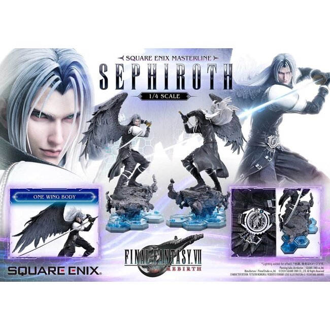 Final Fantasy VII Rebirth Statuen 2er-Pack 1/4 Cloud Strife vs Sephiroth 69 cm