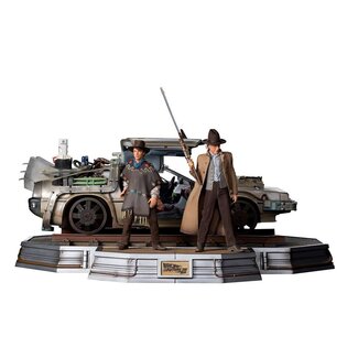 Iron Studios Zurück in die Zukunft III Art Scale Statuen 1/10 Full Set Deluxe 57 cm