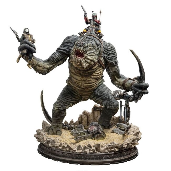 The Book of Boba Fett Demi Art Scale Statue 1/20 Boba Fett & Rancor 38 cm