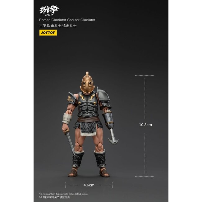 Strife Action Figure 1/18 Roman Gladiator Secutor Gladiator 11 cm