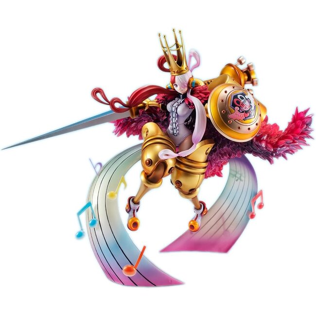 Megahouse One Piece Red Maximum Portrait Of Pirates PVC Statue Uta I´m Invincible 29 cm