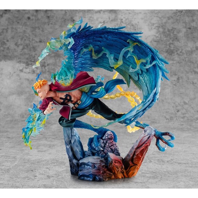 One Piece P.O.P MAS Maximum PVC Statue Marco the Phoenix Leader of 1st group of Whitebeard Pirates 32 cm