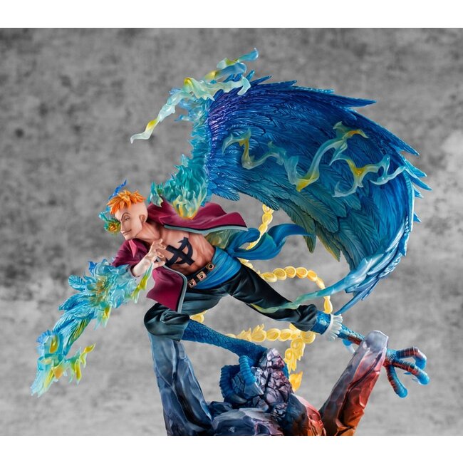 One Piece P.O.P MAS Maximum PVC Statue Marco the Phoenix Leader of 1st group of Whitebeard Pirates 32 cm