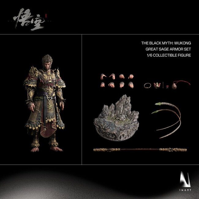 Black Myth: Wukong Actionfigur 1/6 Großer Weiser in Rüstung Wukong 40 cm