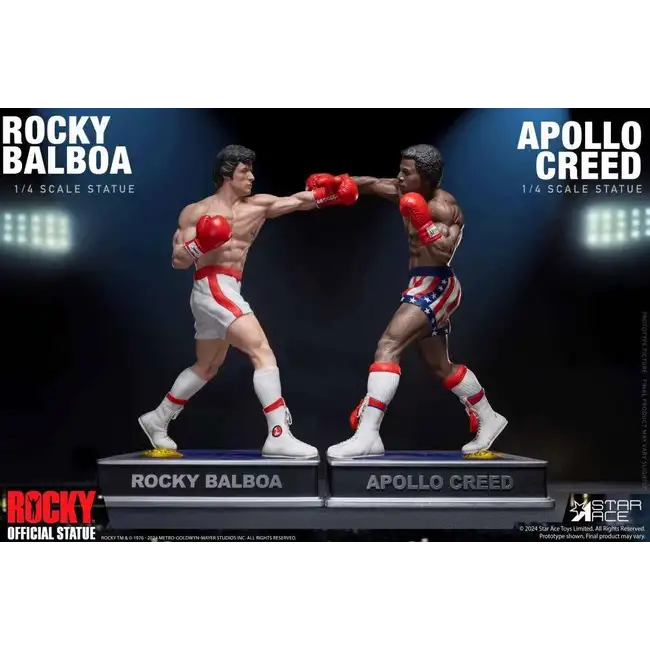 Rocky Balboas epischer Kampf, Statue im Maßstab 1/4