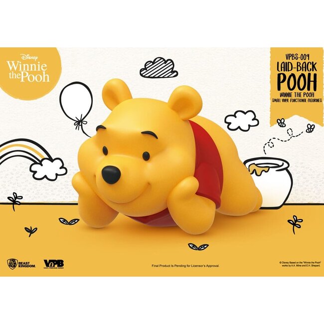 Winnie The Pooh Small Vinyl Bank laid-back Winnie 17 cm