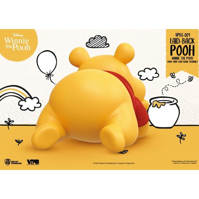 Winnie The Pooh Small Vinyl Bank laid-back Winnie 17 cm