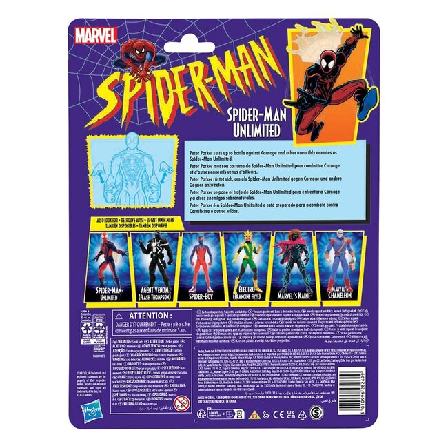 Spider-Man Marvel Legends Retro Action Figure Spider-Man Unlimited 15 cm