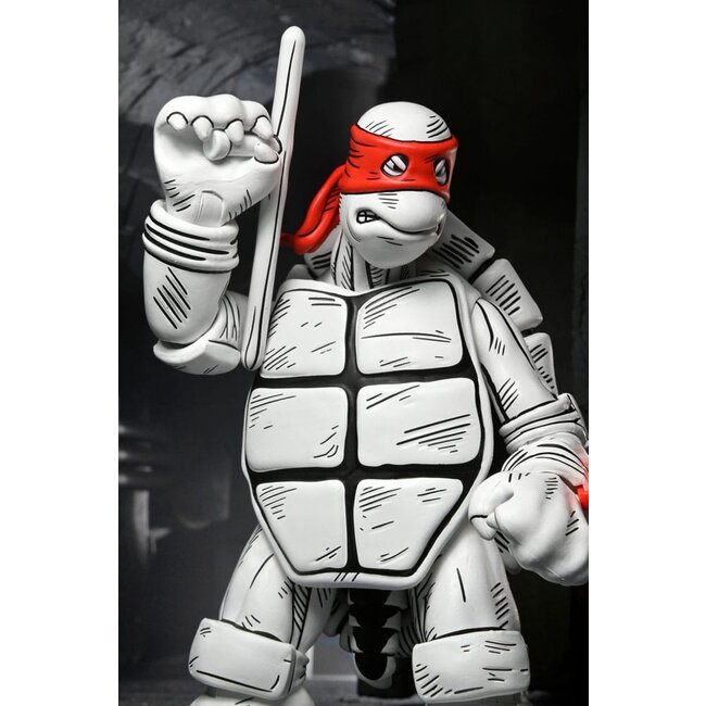 Teenage Mutant Ninja Turtles (Mirage Comics) Action Figures 2-Pack Black and White First Turtles 18 cm
