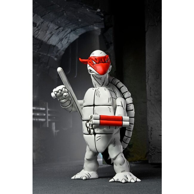 Teenage Mutant Ninja Turtles (Mirage Comics) Action Figures 2-Pack Black and White First Turtles 18 cm