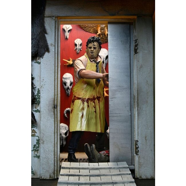 Texas Chainsaw Massacre Bekleidete Actionfigur Leatherface 50. Jubiläum 20 cm