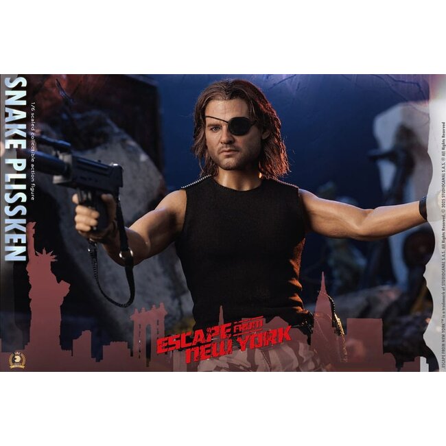 Escape from New York Crown Series Action Figure 1/6 Snake Plissken (Real Hair Version) 30 cm