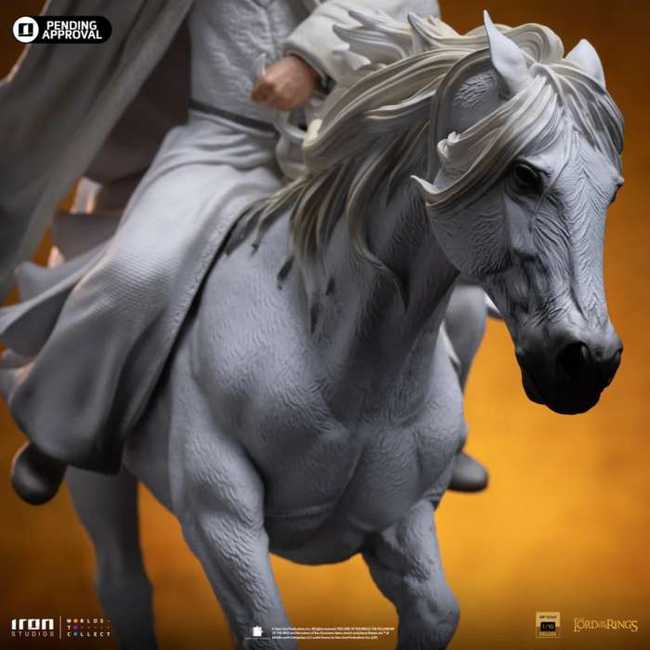 Lord of the Rings Gandalf the White on Shadowfax Exclusive 1/10 statue
