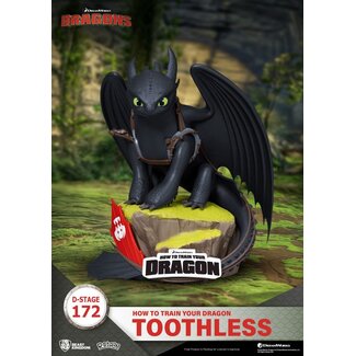 Beast Kingdom Toys Drachenzähmen leicht gemacht D-Stage PVC Diorama Ohnezahn Statue 14 cm