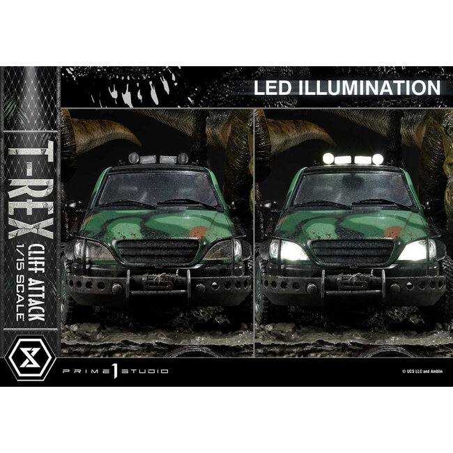 Jurassic World: Vergessene Welt Statue 1/15 T-Rex Cliff Attack 53 cm