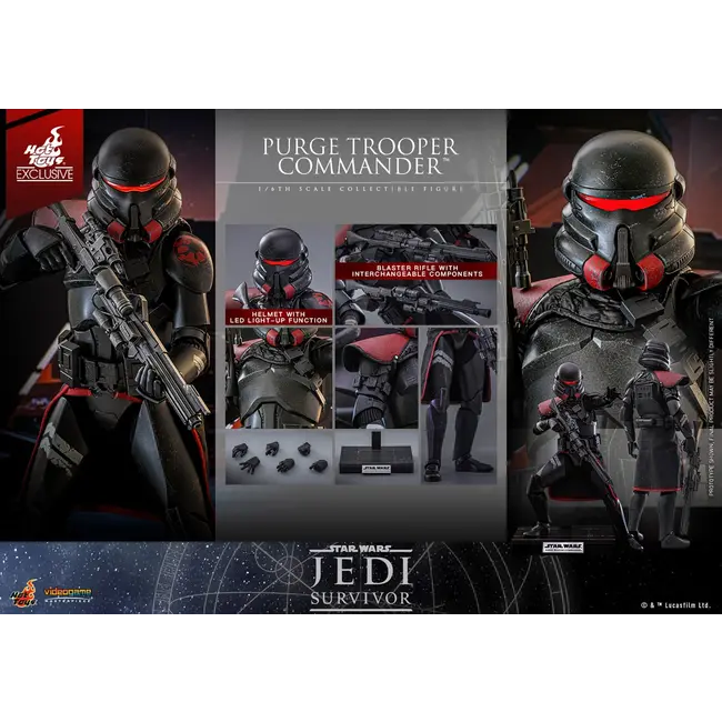 Star Wars Jedi: Survivor Actionfigur 1/6 Purge Trooper Commander Hot Toys Exklusiv 30 cm
