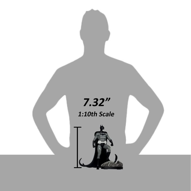 DC Direct Statue 1/10 Batman von Bjorn Barends (Schwarz Weiß) 18 cm