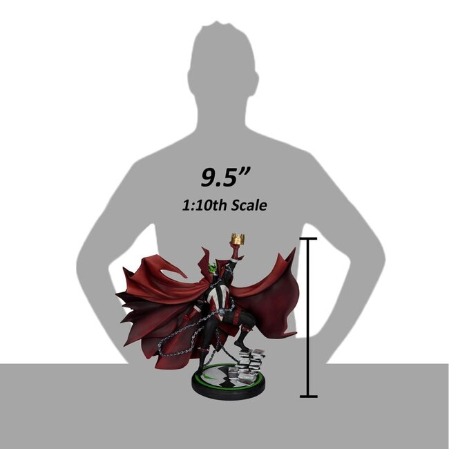 Spawn-Statue 1/10 Spawn #301 von Todd McFarlane (komplett in Schwarz, Weiß und Rot) 24 cm