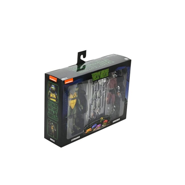 Teenage Mutant Ninja Turtles (1990 Movie) Action Figure Roof Top Battle Shredder vs Leo 18 cm