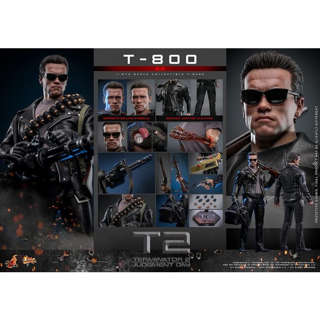Terminator 2 Movie Masterpiece Action Figure 1/6 T-800 2.0 32 cm