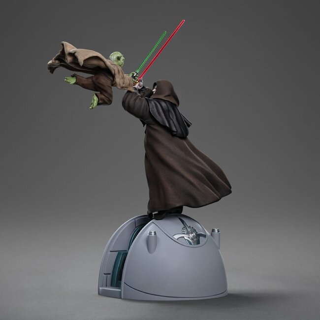 Star Wars Deluxe Art Scale Statue 1/10 Yoda vs. Imperator Palpatine (CCXP Exclusive 2024) 31 cm