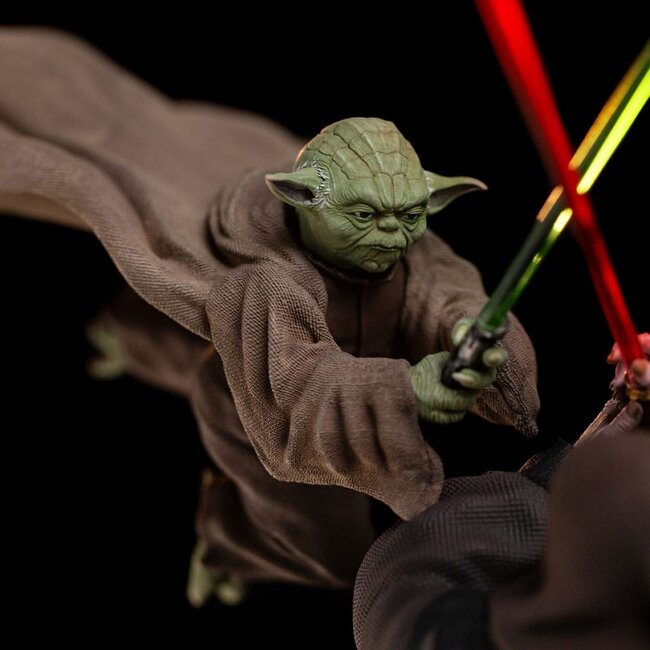 Star Wars Deluxe Art Scale Statue 1/10 Yoda vs. Imperator Palpatine (CCXP Exclusive 2024) 31 cm