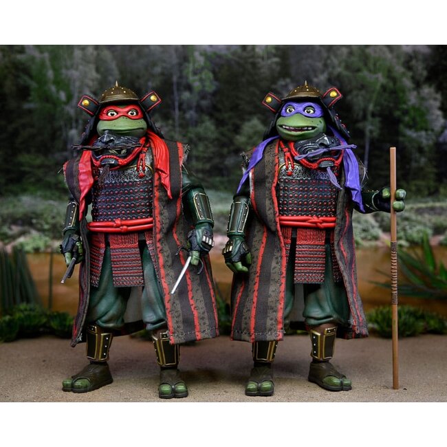 Teenage Mutant Ninja Turtles III Actionfiguren Doppelpack Donatello & Raphael 18 cm