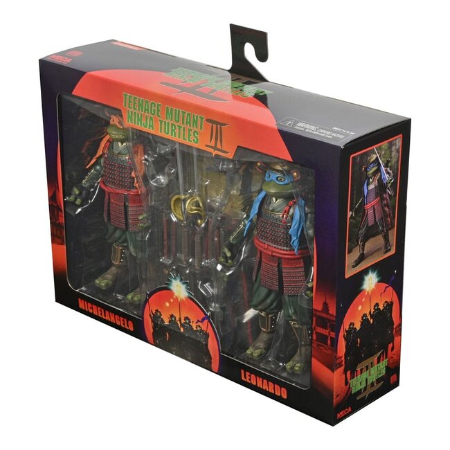 Teenage Mutant Ninja Turtles III Action Figure 2-Pack Leonardo & Michelangelo 18 cm