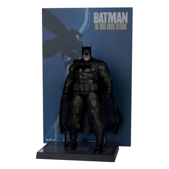 DC Multiverse McFarlane Cover Recreations Actionfigur Batman (Batman: The Dark Knight Returns #1) (Gold Label) 18 cm