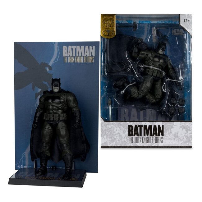 DC Multiverse McFarlane Cover Recreations Actionfigur Batman (Batman: The Dark Knight Returns #1) (Gold Label) 18 cm